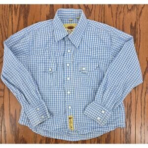 Larry Mahan Gingham Pearl‎ Snap Western Shirt